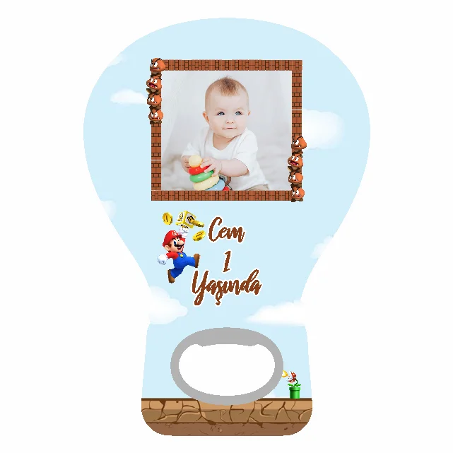 Super Marıo Temalı Balon Açacak Magneti